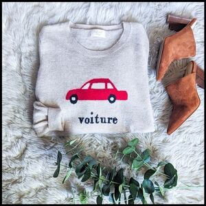 EUC Dignite Collier Cashmere Graphic Print Sweater